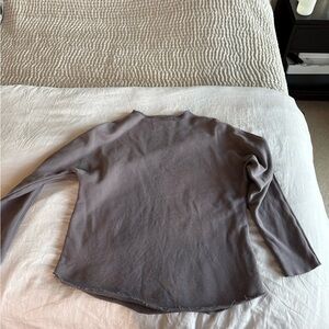 Frank & Eileen Effie Charcoal Long Sleeve Shirt